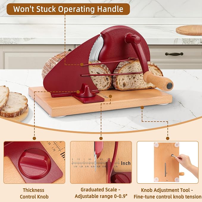 CAWIU Upgraded Manual Bread Slicer - Image 3