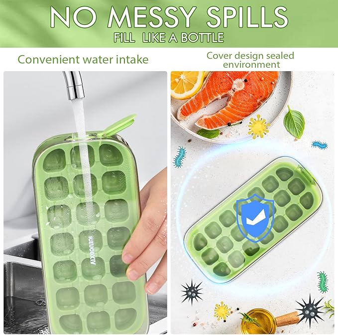 Ice Cube Tray, Easy Release Ice Mold - Image 5