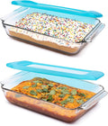 Libbey Baker’s Premium 2 Piece Glass Baking Dish Set, Stackable Casserole Dish by Libbey