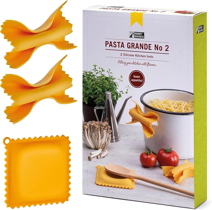 Monkey Business Pasta Shaped Silicone Kitchen Tools in a Gift Box / 2 of Our by MonkeyBusinessDesign