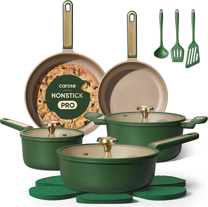 CAROTE Pots and Pans Set Non stick, Cookware Set, Dishwasher by CAROTE