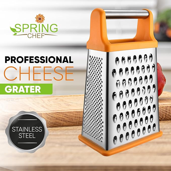 Spring Chef Handheld Stainless Steel XL Parmesan Cheese Grater - Image 2