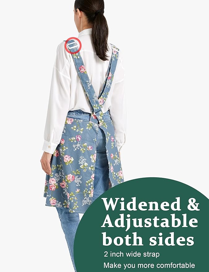 Cozy Adjustable Cross Back Aprons - Image 3
