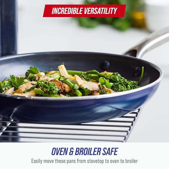 Blue Diamond 14 Piece Cookware Set, Diamond Infused PFAS & PFOA-Free Ceramic - Image 7