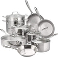 Tramontina Tri-Ply Clad Stainless Steel 14-Piece Cookware Set by Tramontina