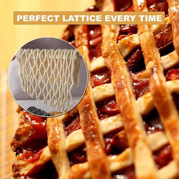 Lattice Pastry Cutter – Stainless Steel Roller Cutter - Image 4