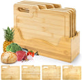 ZENFUN 4 Pack 12.5"L x 9.8"W Bamboo Cutting Boards by ZENFUN