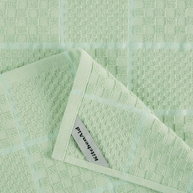 KITCHENAID Quilted Cotton Terry Cloth Oven Mitt, Pot Holder, Kitchen Towel - Image 8