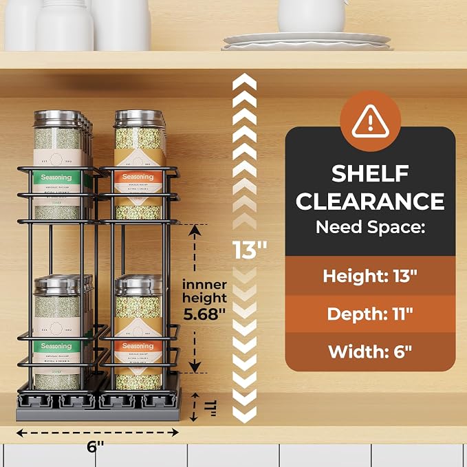 Mystozer Pull Out Spice Rack Organizer - Image 2