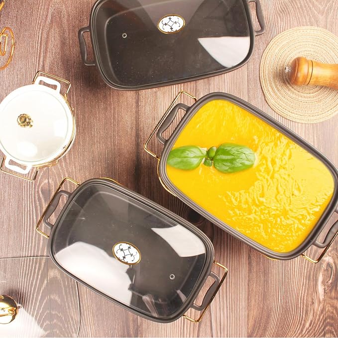 10" x 7" Ceramic Rectangular Casserole Dish - Image 4