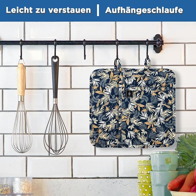 BONTHEE Pot Holders for Kitchen Heat Resistant Hot Pads for Countertops Oven - Image 7