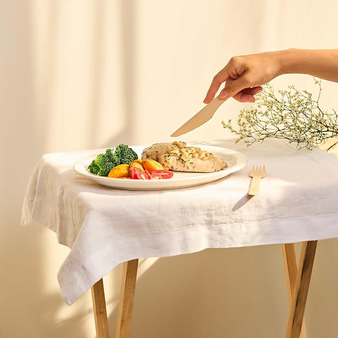 Wooden Knives 300 Pieces | Natural Birch Wood Disposable Knives | Biodegradable - Image 5