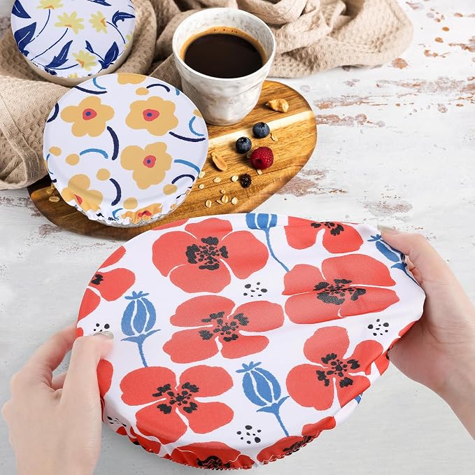 5 Pieces Bowl Covers Reusable, 5 Size Stretch Cloth Covers - Image 6