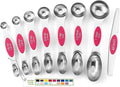 Spring Chef Pink Stainless Steel Magnetic Measuring Spoons Set of 8 by SpringChef