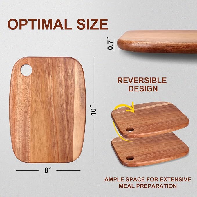 Small Acacia Wood Cutting Boards - Image 3
