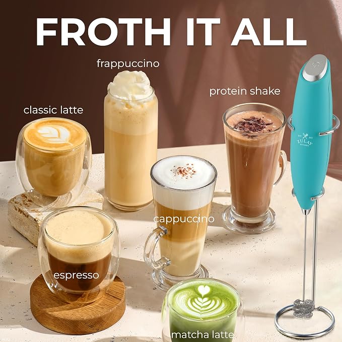Zulay Kitchen Patented Tornado Triple Whisk Milk Frother - Image 5