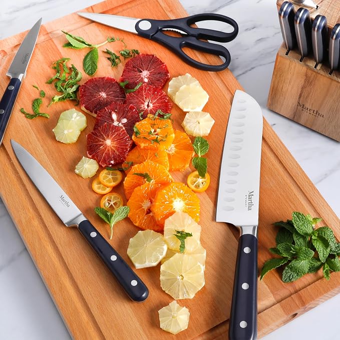 MARTHA STEWART Eastwalk 14 Piece High Carbon Staineless Steel Cutlery Set w/ABS - Image 6