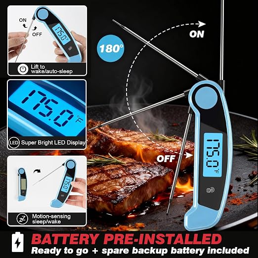 Meat Thermometer Digital Waterproof Instant Read Thermometer - Image 3