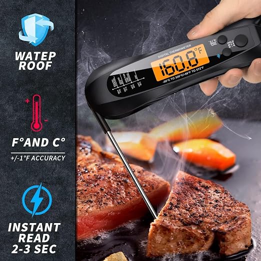 Therm Pro® Chef Meat Thermometer Digital, 1 Sec Instant Read, NIST® Certified - Image 4