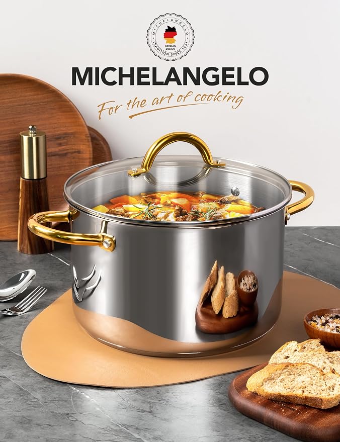 MICHELANGELO Stainless Steel Stock Pots - Image 7