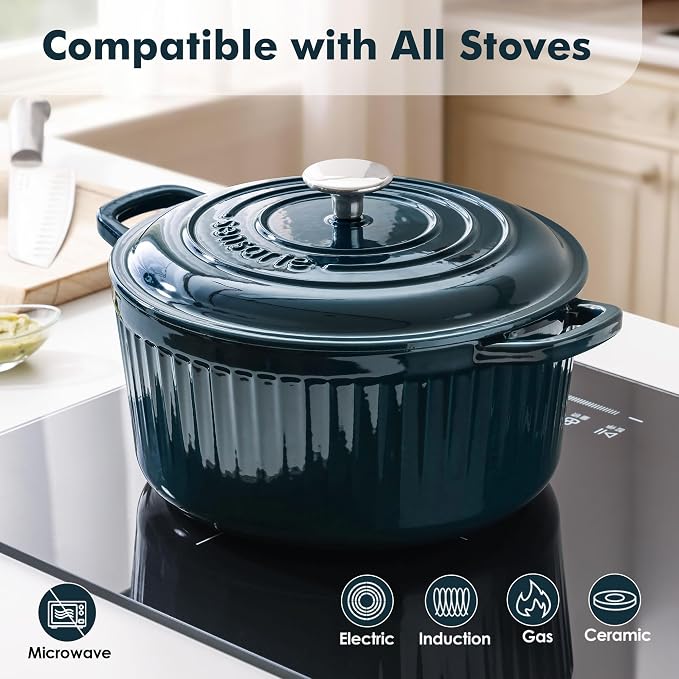 SENSARTE Enameled Cast Iron Dutch Oven Pot - Image 5