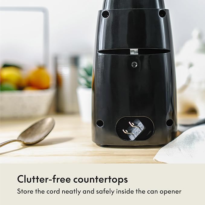 bella Electric Can Opener and Knife Sharpener, Removable Cutting Lever - Image 4
