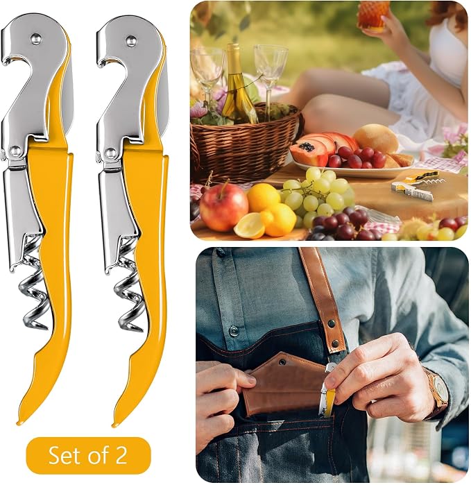 HYZ 2-Pack Wine Opener Waiter Corkscrew, Professional Wine Key - Image 7