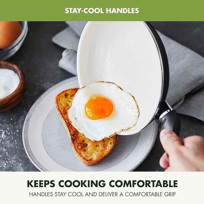 GreenPan Rio 11" Square Griddle Pan, Ceramic Nonstick Cookware, PFOA and - Image 5