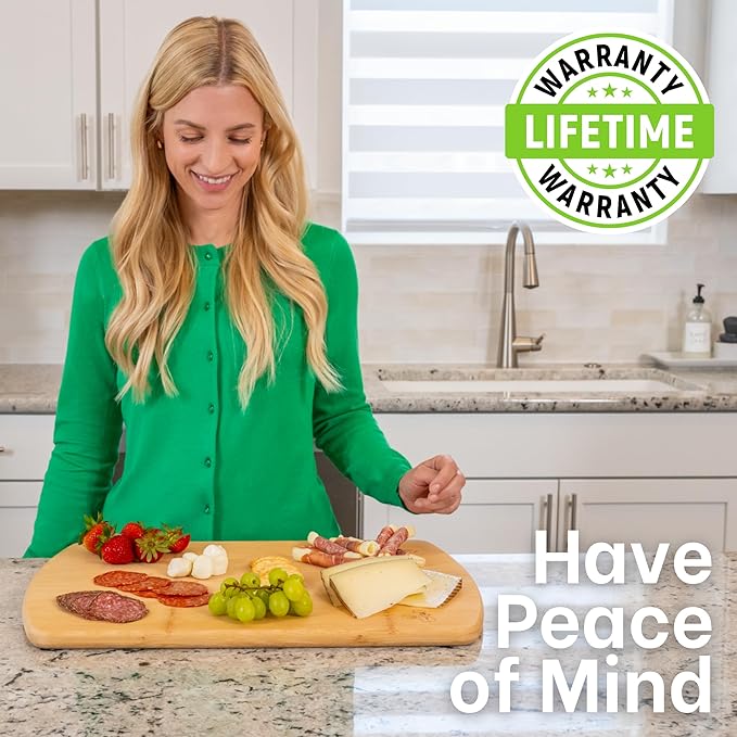 FSC-Certified Extra Large Bamboo Cutting Board Featuring 18 Inch Glue-Free - Image 6