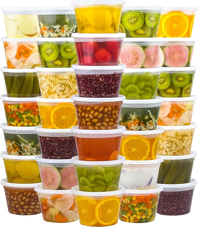 Dealusy 50 Set 16 oz Deli Containers by Dealusy
