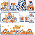 Fanfanwin 10 Pcs Thanksgiving Pumpkin Kitchen Decor Set Kitchen Towels Pot by Fanfanwin
