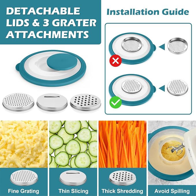 TeamFar Mixing Bowls, For Kitchen Mixing/Baking/Storing/Prepping, Visible & - Image 3