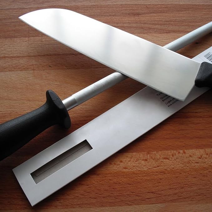 Professional Carbon Steel Black Knife Sharpening Steel - Image 4