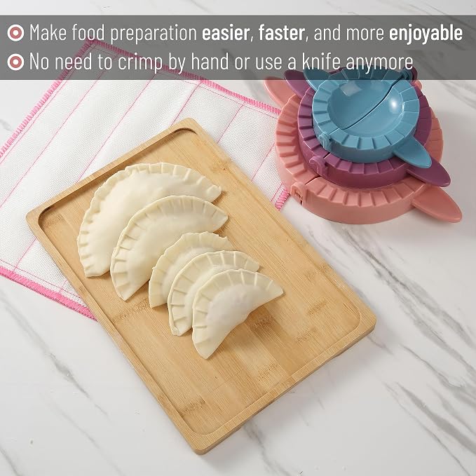 BTaT- Dough Press Set, 3 Pack, Pastry and Turnover Press, Hand Pie Maker - Image 6