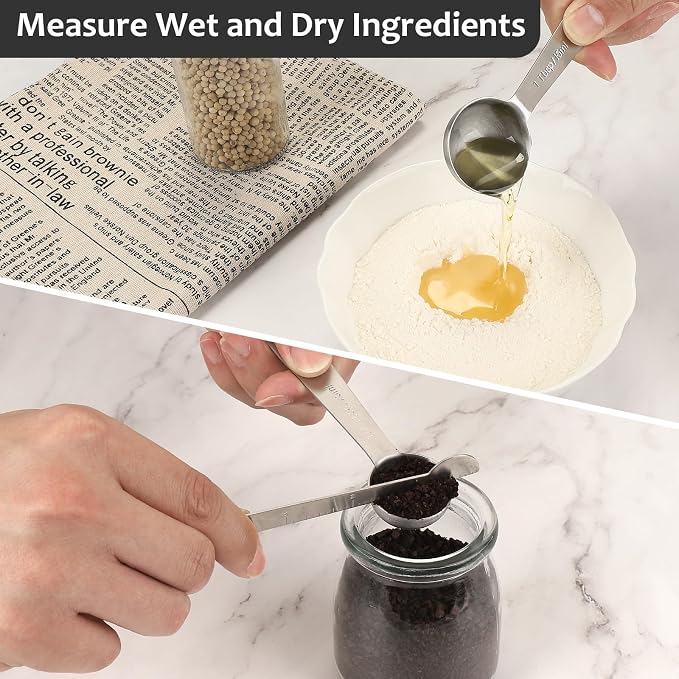 Accmor Stainless Steel Measuring Spoons Set - Image 5