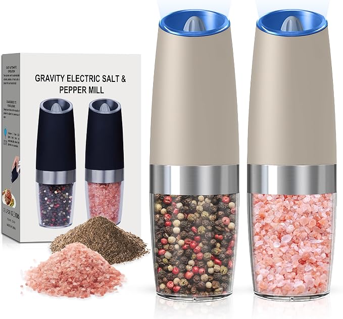 Battery Operated Salt And Pepper Grinder Set by Unknown