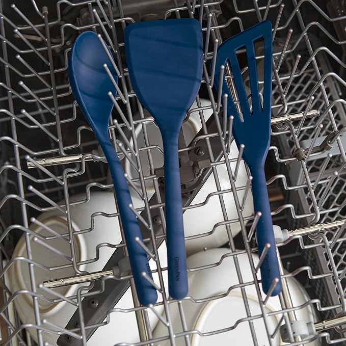 GreenPan Silicone 7 Piece Cooking Utensil Set, Flexible Nonstick Kitchen Tools - Image 5