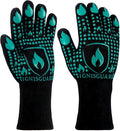 BBQ & Grill Gloves, Oven Gloves, 1472°F Silicone Oven Mitts Heat Resistant by IGNISGUARD