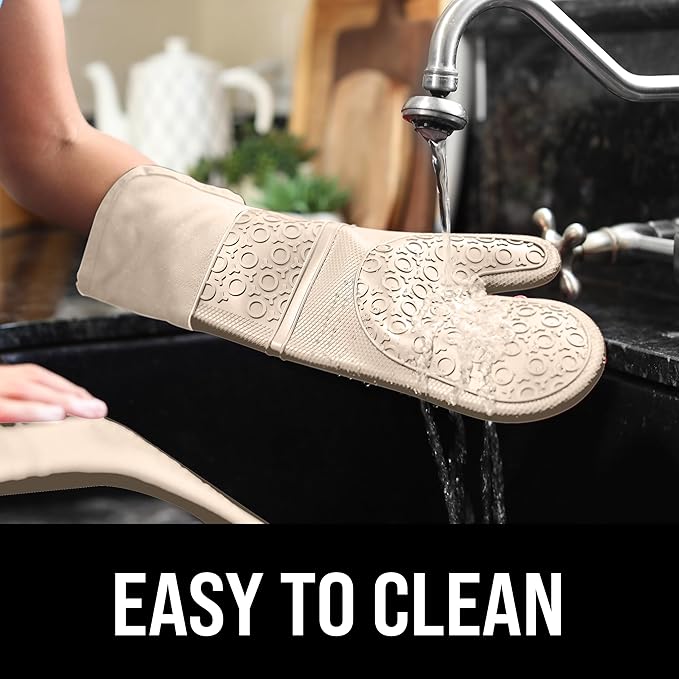 BPA-Free Silicone Oven Mitts Ultra Heat Resistant up to 500°F - Image 6