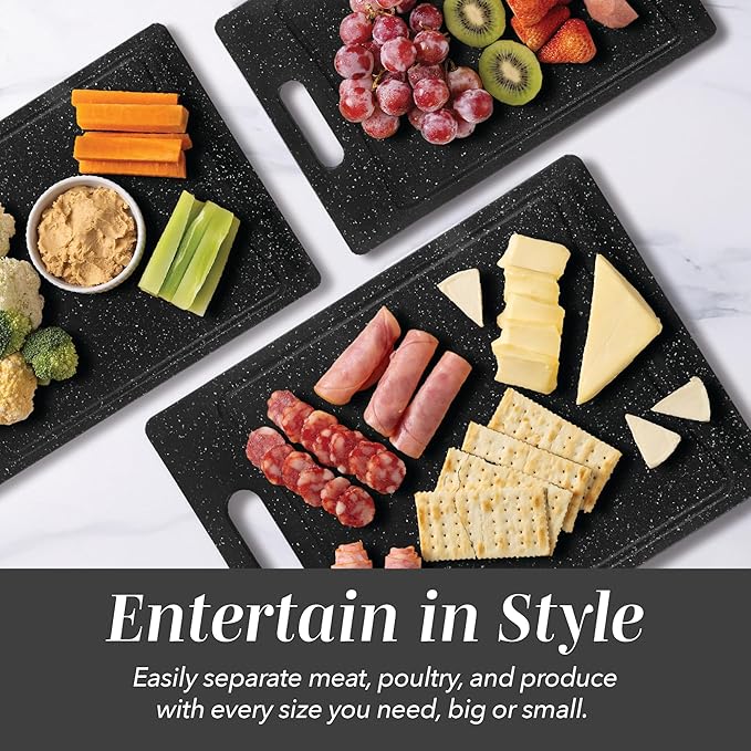 COOK WITH COLOR Non-Slip Cutting Board Set – Kitchen Essentials with Easy Grip - Image 6