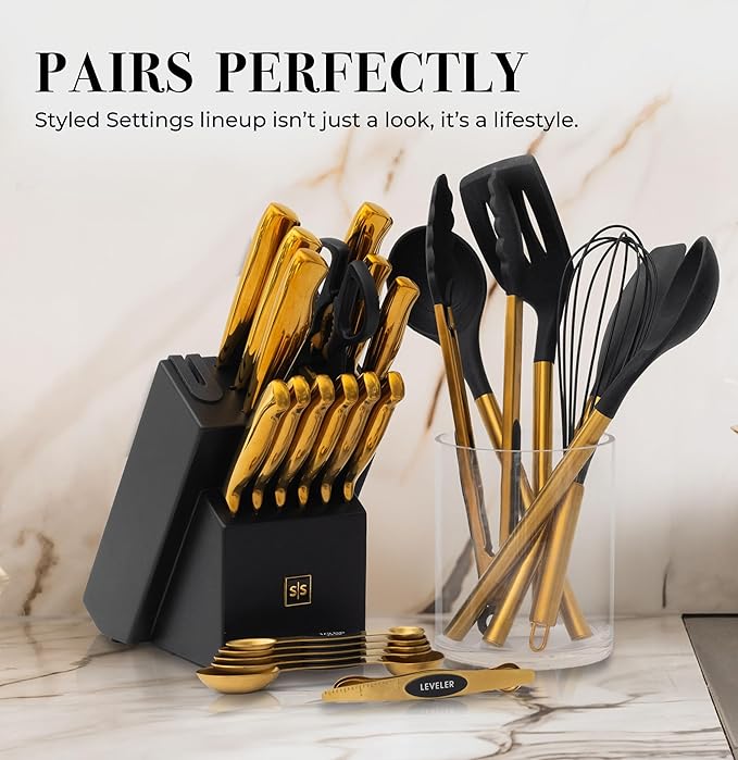 Magnetic Measuring Spoons Set – Stainless Steel Gold Measuring Spoons - Image 8