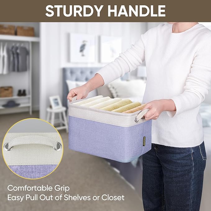 BALEINE 4 Pack Fabric Closet Storage Bins - Image 7