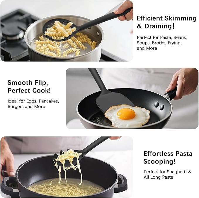 Coukre Silicone Kitchen Cooking Utensils Set - Image 3