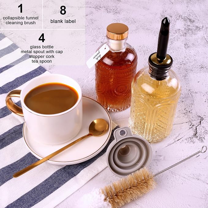 Glass Syrup Dispenser Set - Image 2