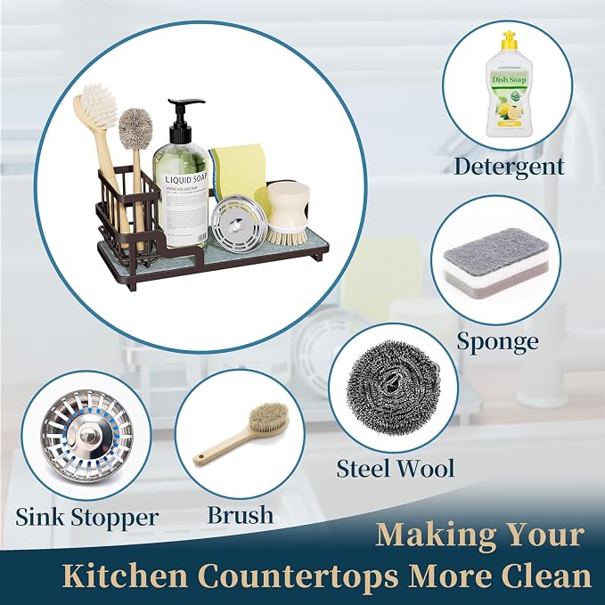 Consumest Sponge Holder for Kitchen Sink - Image 7