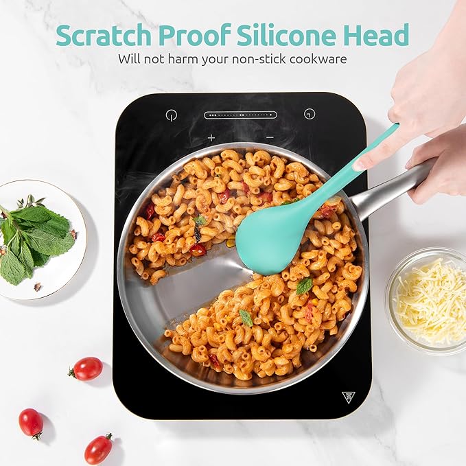 600ºF Heat Resistant Kitchen Utensil: U-Taste 13.6" Extra Long Silicone Cooking - Image 5