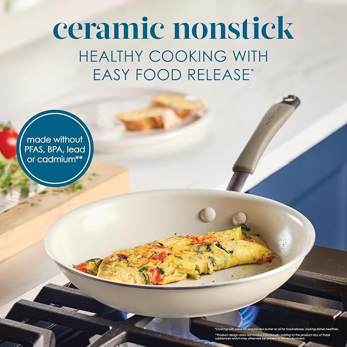 Rachael Ray Cucina Ceramic Cookware Set - Image 3