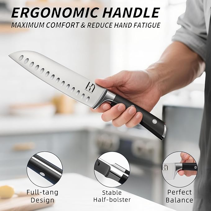 KnifeSaga Premium Knife Set 15 Pcs Quality Kitchen Knife Set - Image 3