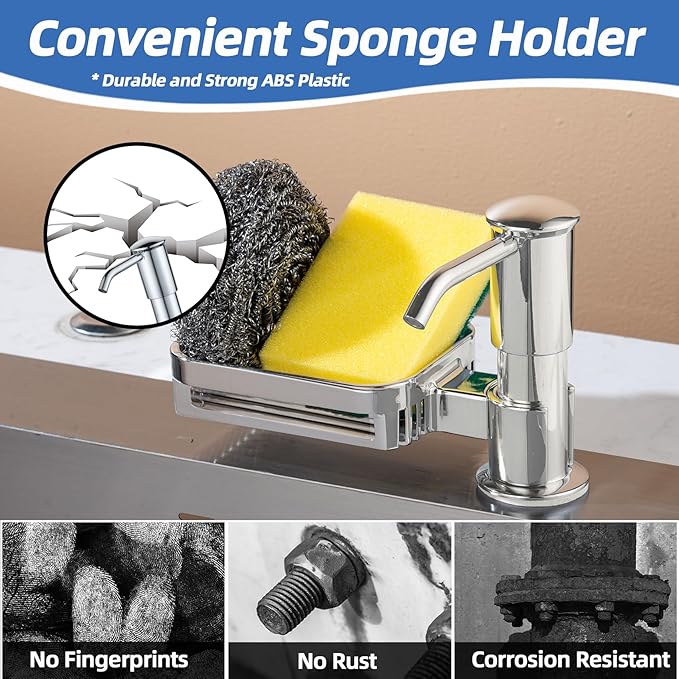 Soap Dispenser for Kitchen Sink, Built in Soap Dispenser Pump - Image 3