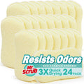 Mr. Scrub Sponges Kitchen Scrub Dish Sponge Scouring Pad, 24 Pack Cleaning by MrScrubCleaninghelpers